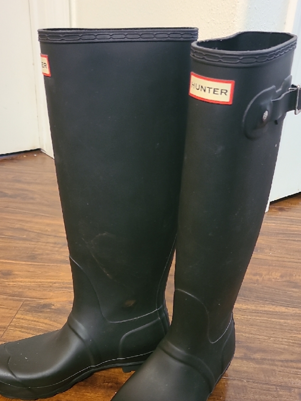 Hunter Black Tall Waterproof Boots - Picture 2 of 5